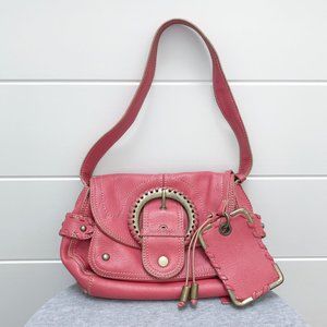 HYPE Dark Blush Pink Leather Shoulder Bag